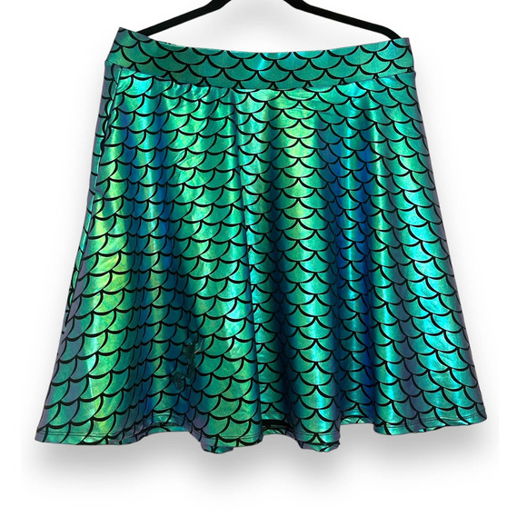 Torrid Disney Little Mermaid Ariel Scuba Scale Shiny Cosplay Costume Skirt 0X - Picture 2 of 5